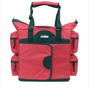 ArtBin Super Satchel Tote Art Craft Supply Storage Organizer Bag Red & Black 18”